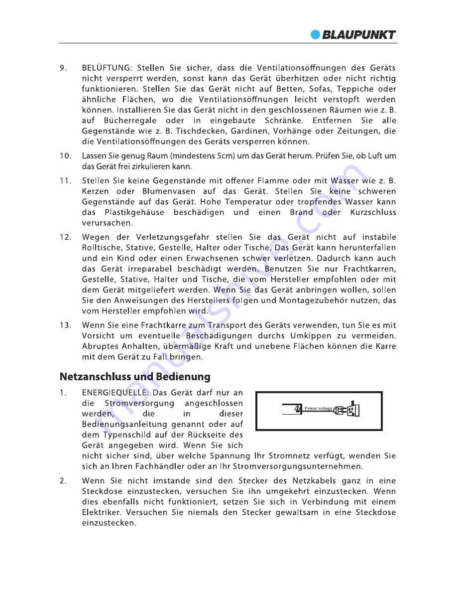 Blaupunkt LS 215e Instruction Manual Download Page 7