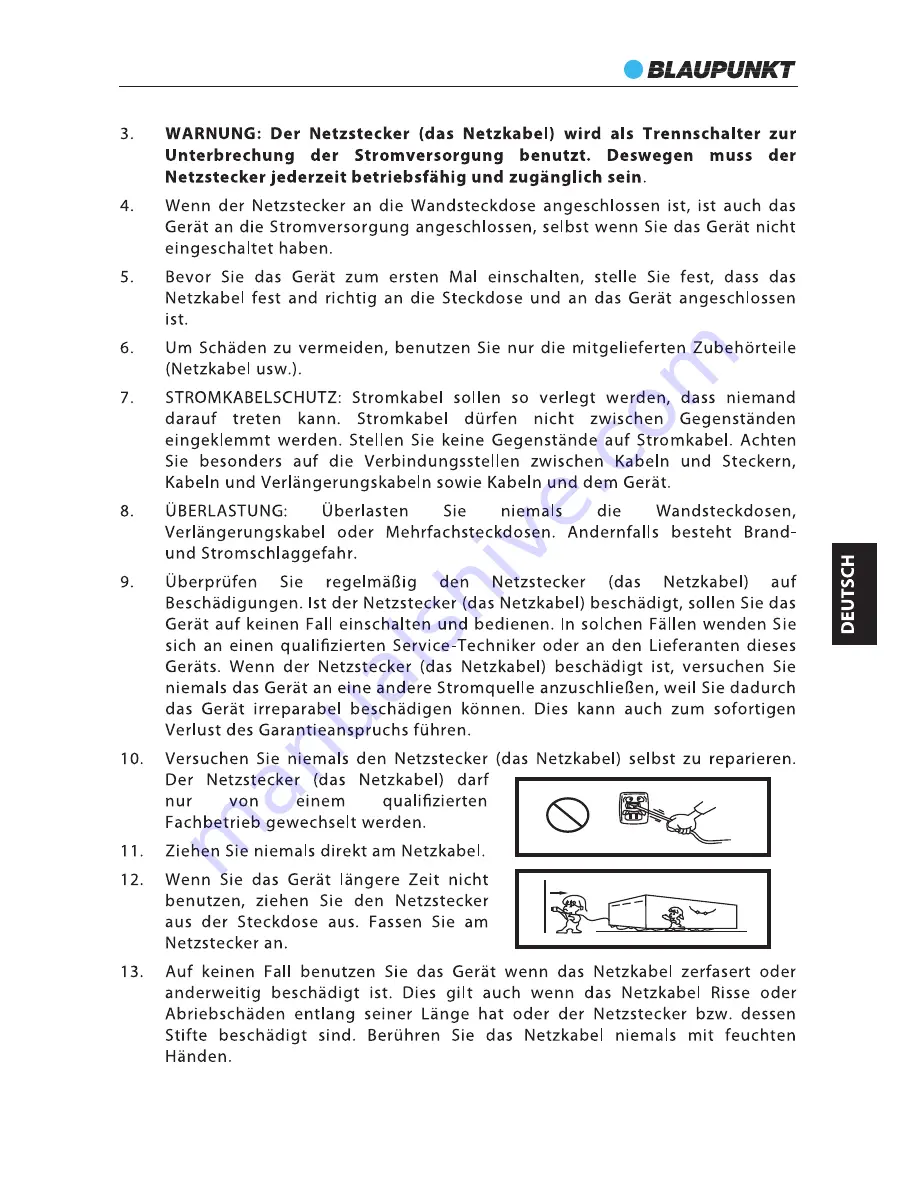 Blaupunkt LS 215e Instruction Manual Download Page 8