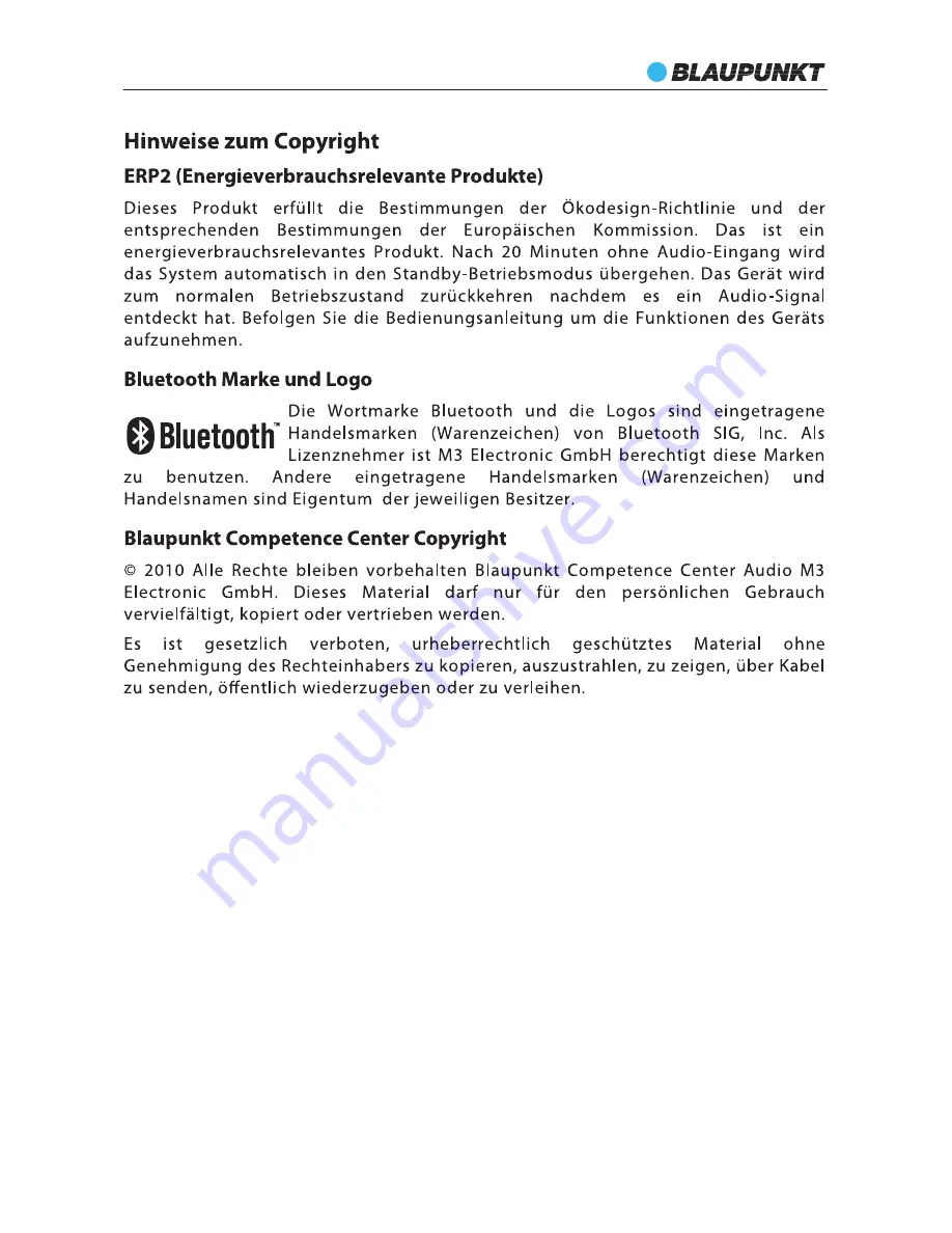 Blaupunkt LS 215e Instruction Manual Download Page 13