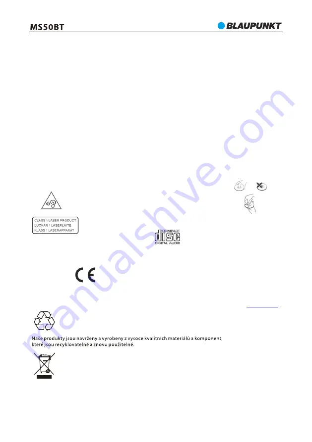 Blaupunkt MS50BT Owner'S Manual Download Page 22