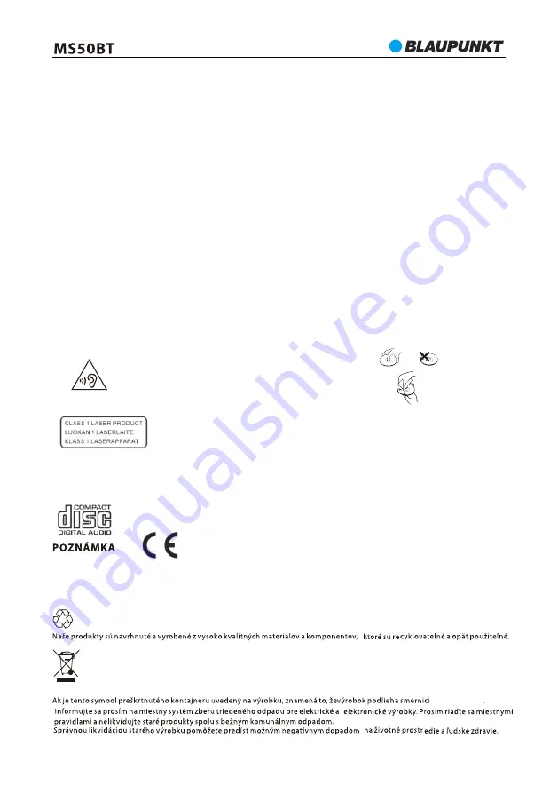 Blaupunkt MS50BT Owner'S Manual Download Page 30