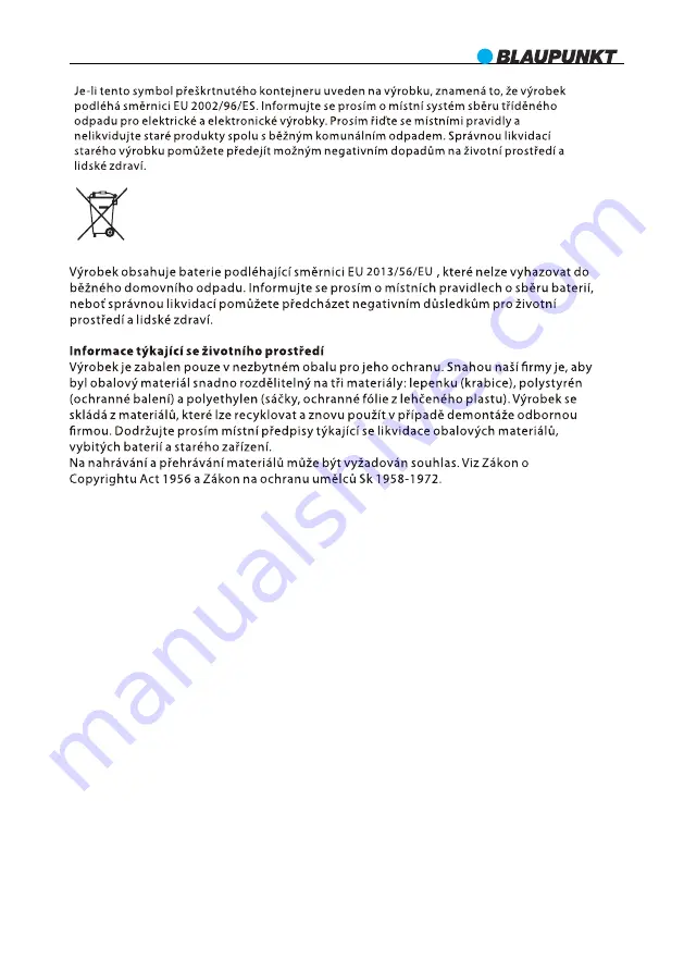 Blaupunkt MS6BK Owner'S Manual Download Page 22