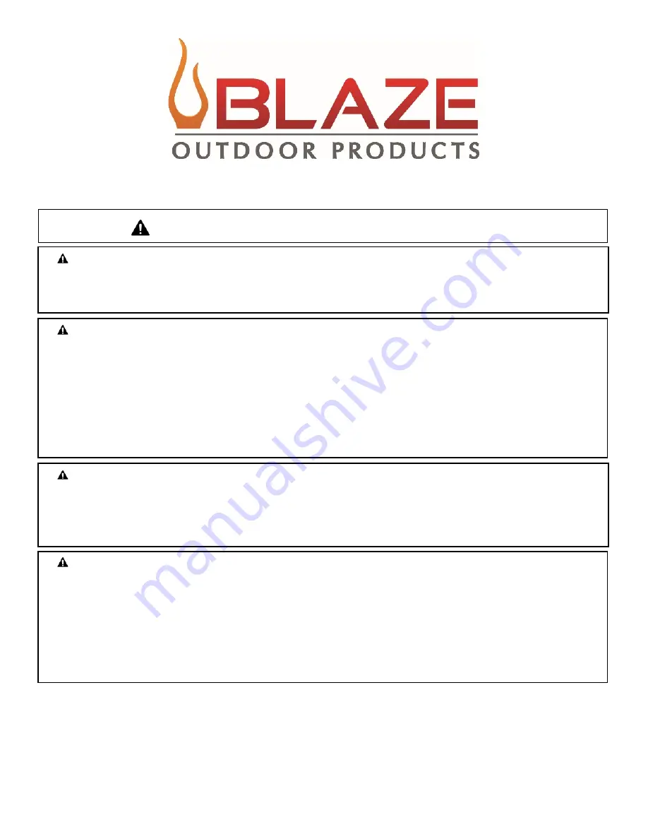 Blaze BLZ-FP-PELLET Owner'S Manual Download Page 1