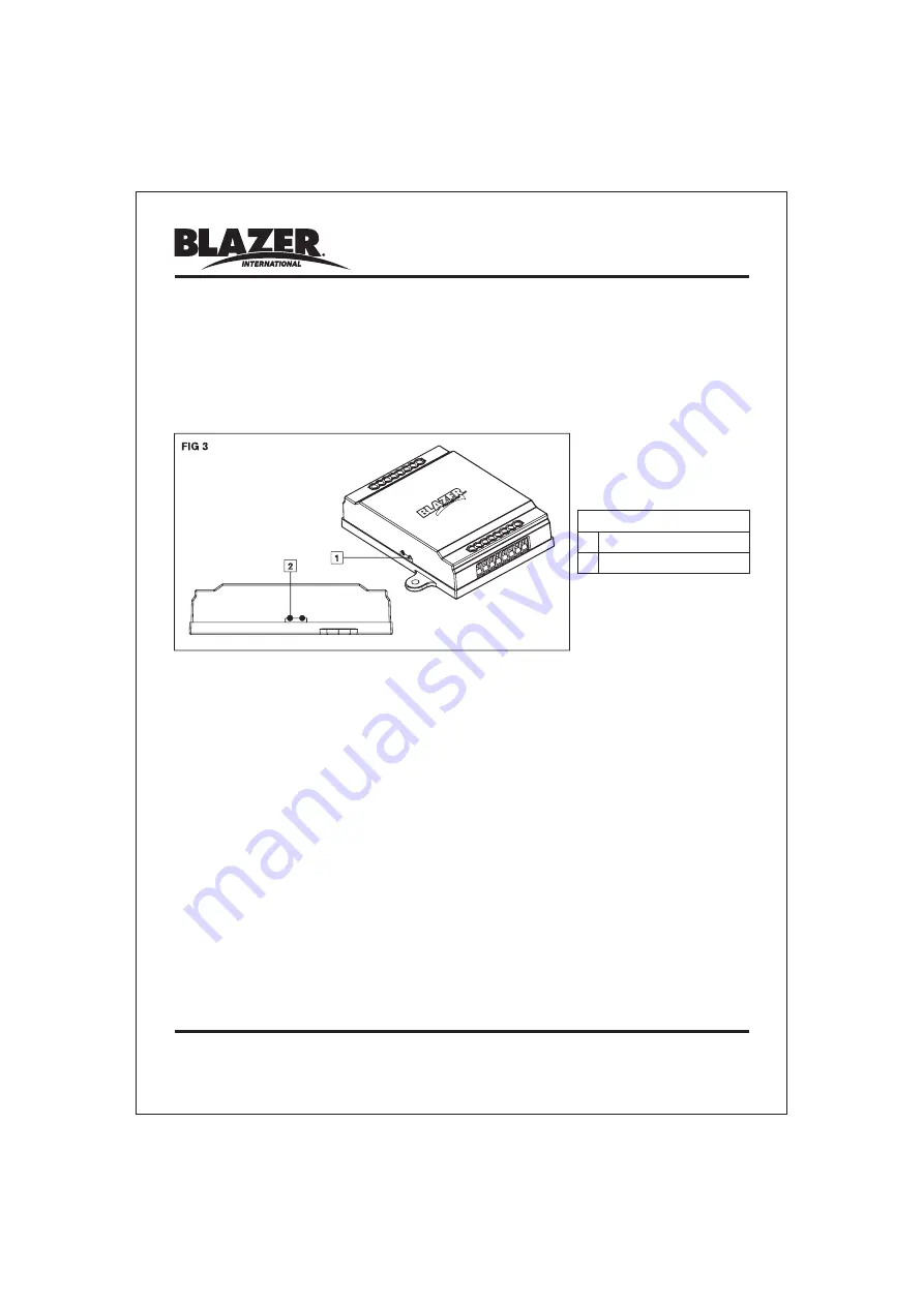 blazer C3050K Owner'S Manual Download Page 8