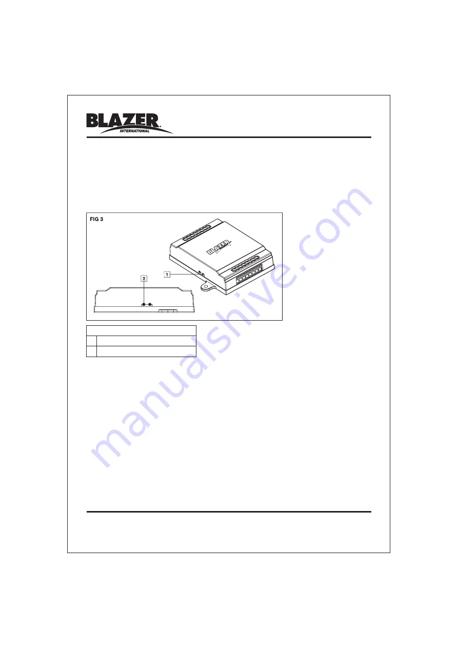 blazer C3050K Owner'S Manual Download Page 12