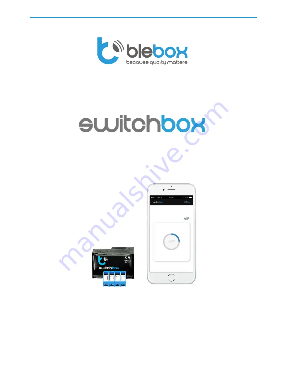 BleBox SwitchBox User Manual Download Page 1