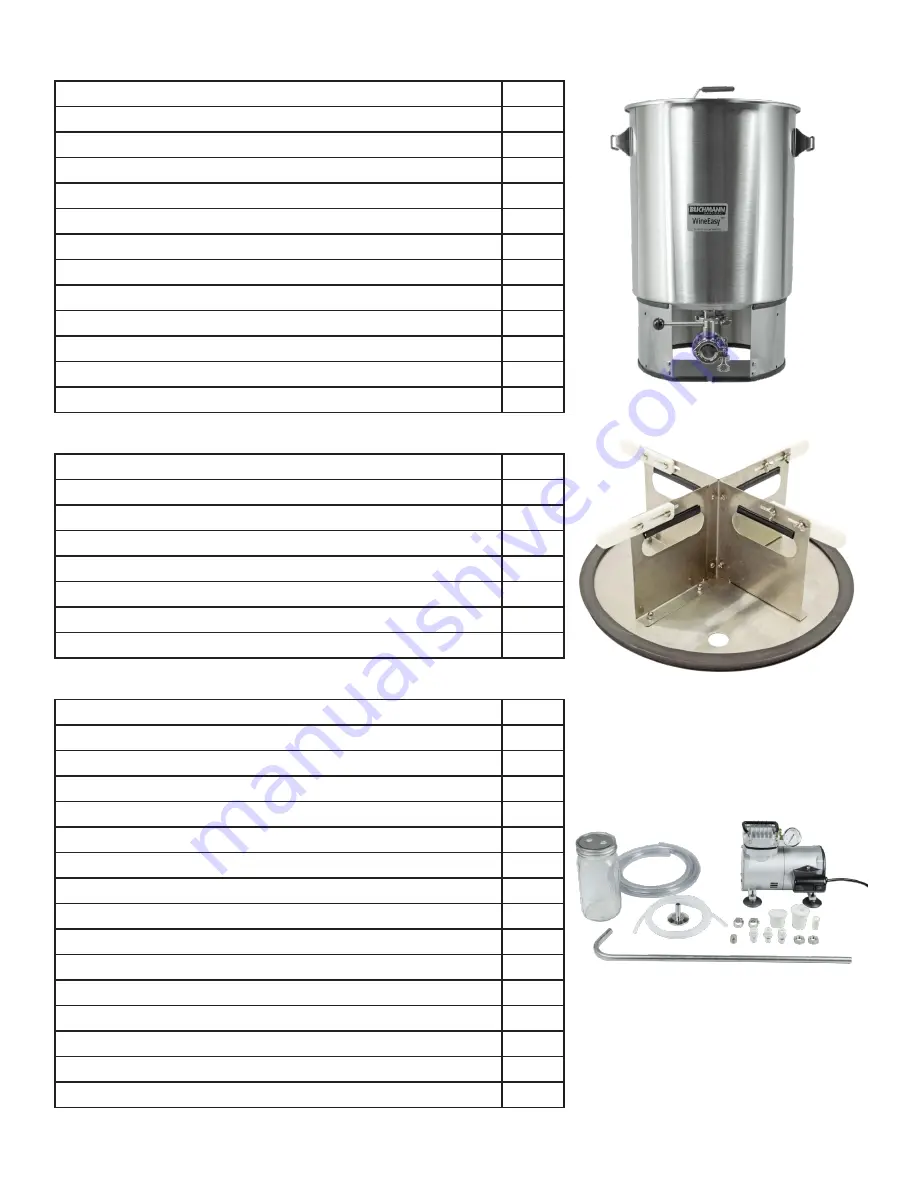 Blichmann Engineering WineEasy Assembly Operation Maintenance Manual Download Page 2