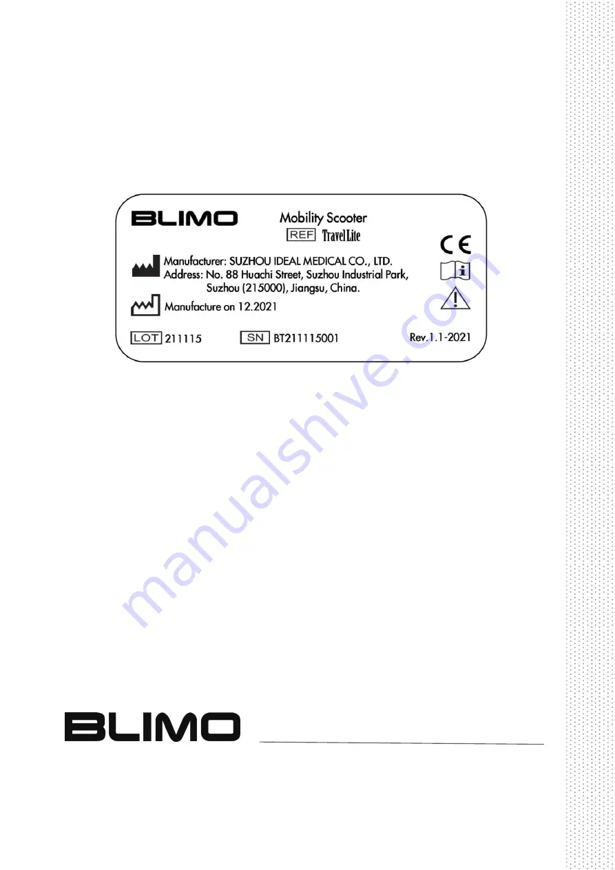 Blimo Travel Lite User Manual Download Page 16