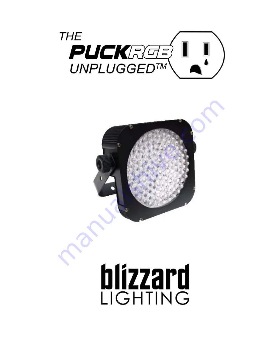 Blizzard Lighting The Puck RGB Unplugged Manual Download Page 1