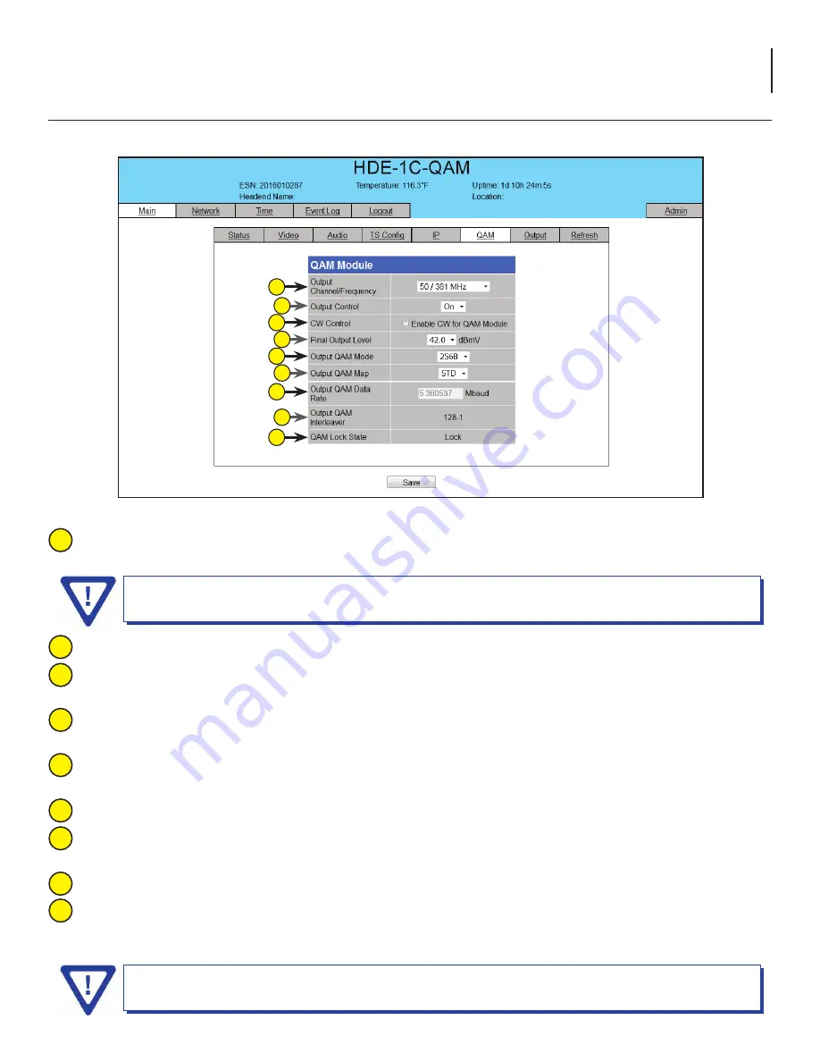 Blonder tongue HDE-1C-QAM User Manual Download Page 21