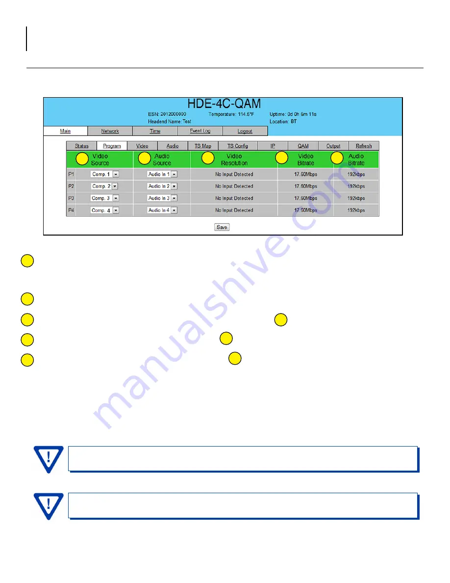 Blonder tongue HDE-4C-QAM Instruction Manual Download Page 14