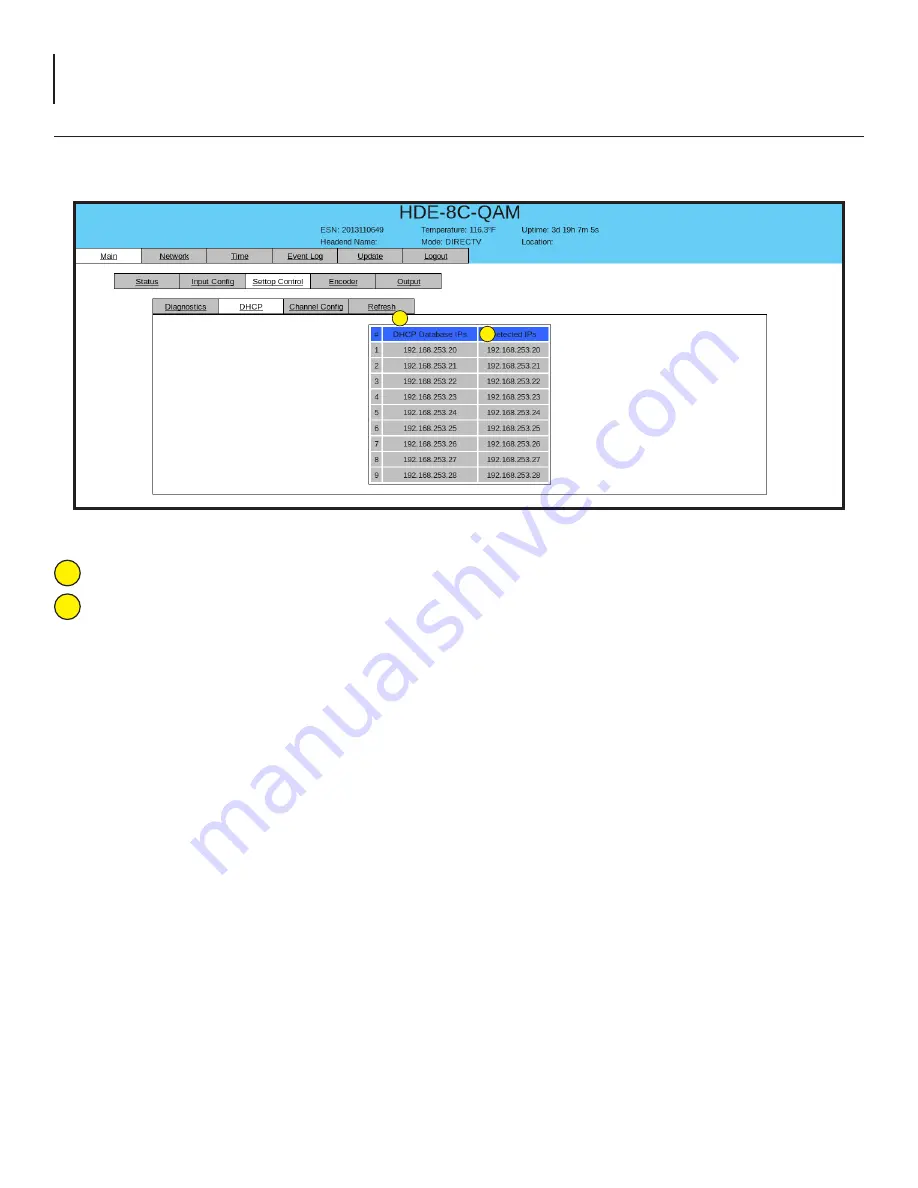 Blonder tongue HDE-8C-QAM w/Opt 2 User Manual Download Page 22