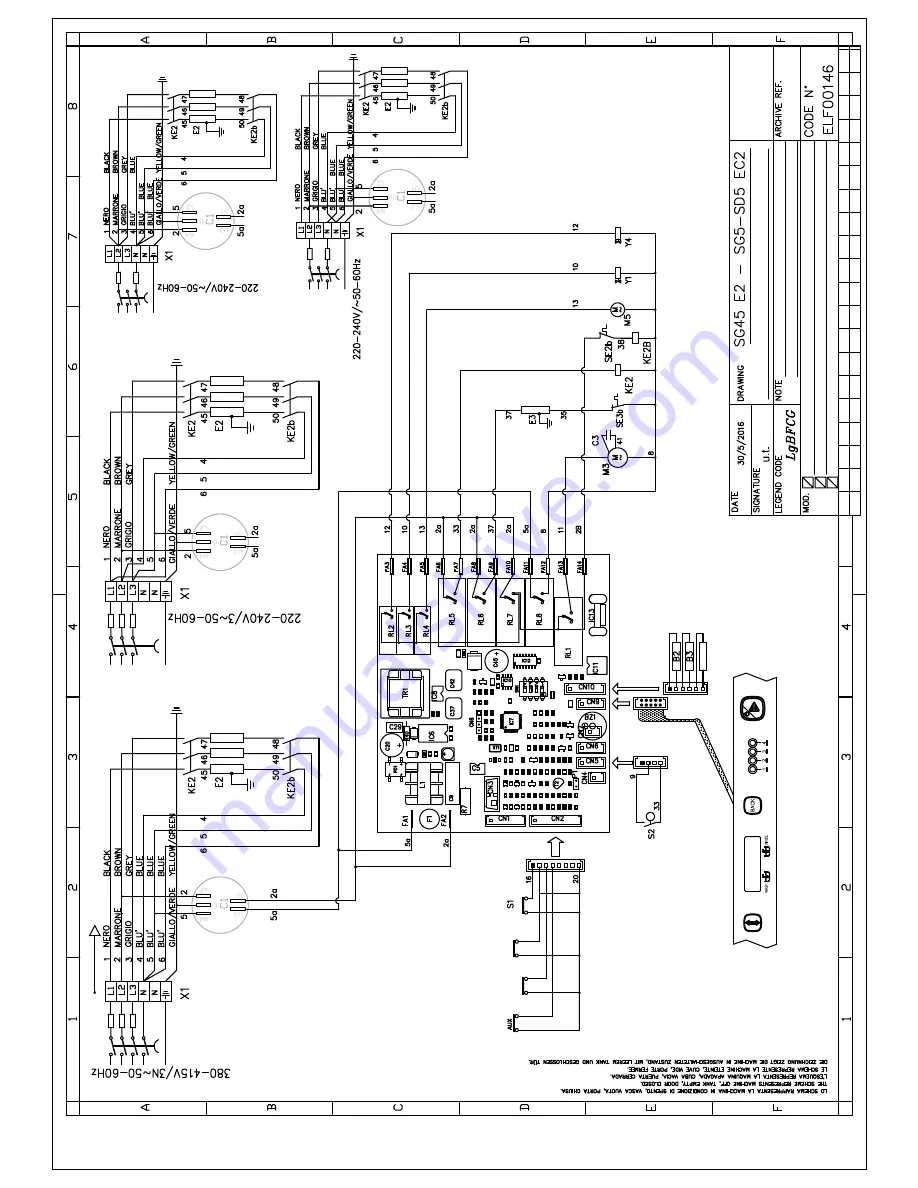 Blue Seal SD 5 EC BT2 Instructions For Use And Maintenance Manual Download Page 38