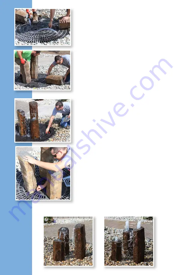 Blue Thumb Real Stone Triple Fountain Kit Installation Manual Download Page 6