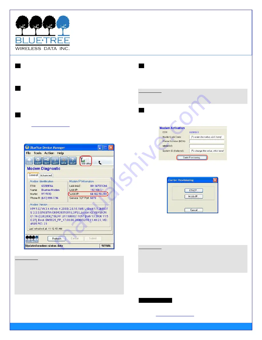 BlueTree BT-5600v2 Quick Start Manual Download Page 2