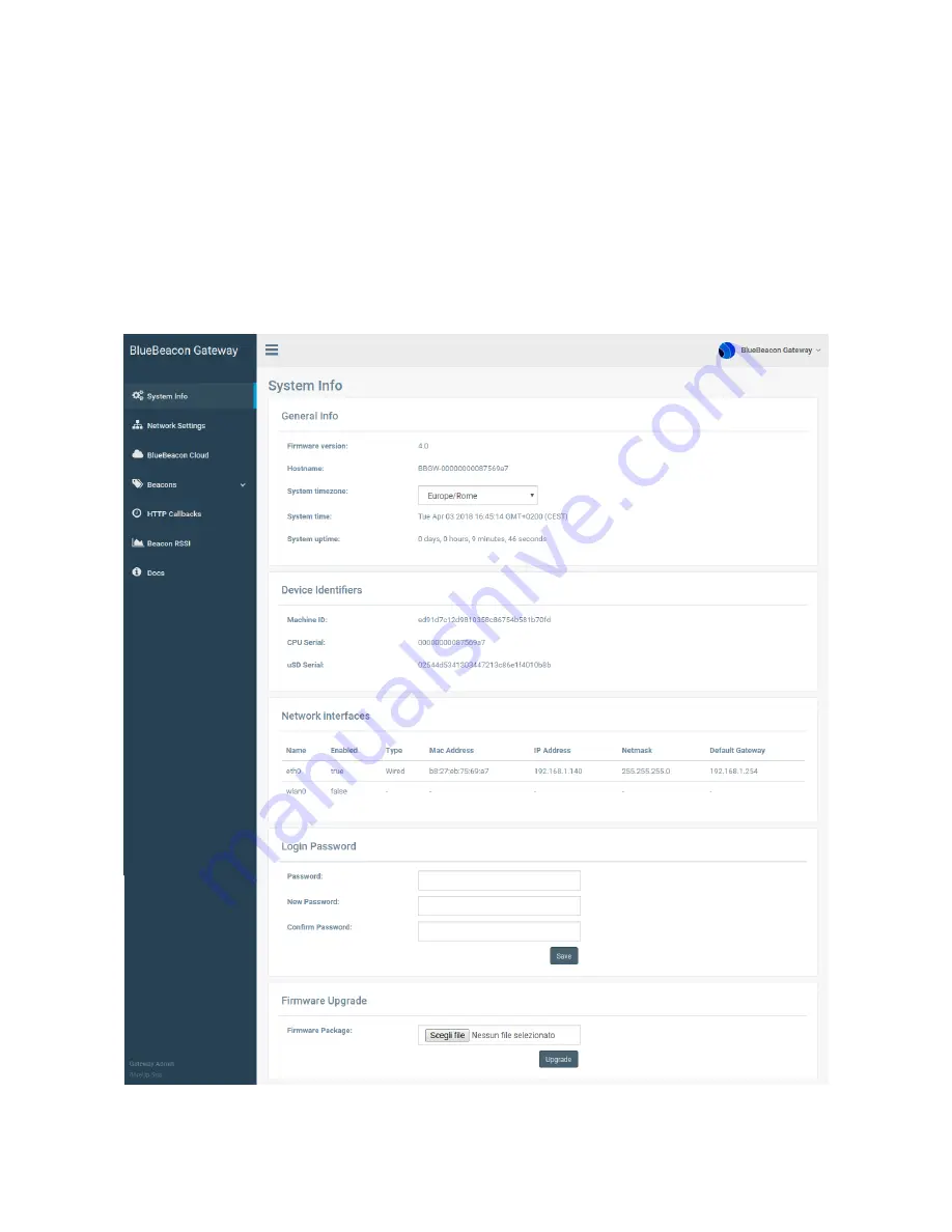 BlueUp BlueBeacon Gateway D User Manual Download Page 11