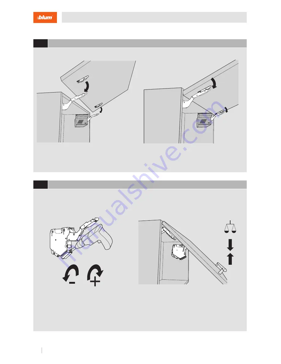 BLUM Aventos HK-S Assembly Instructions Manual Download Page 4