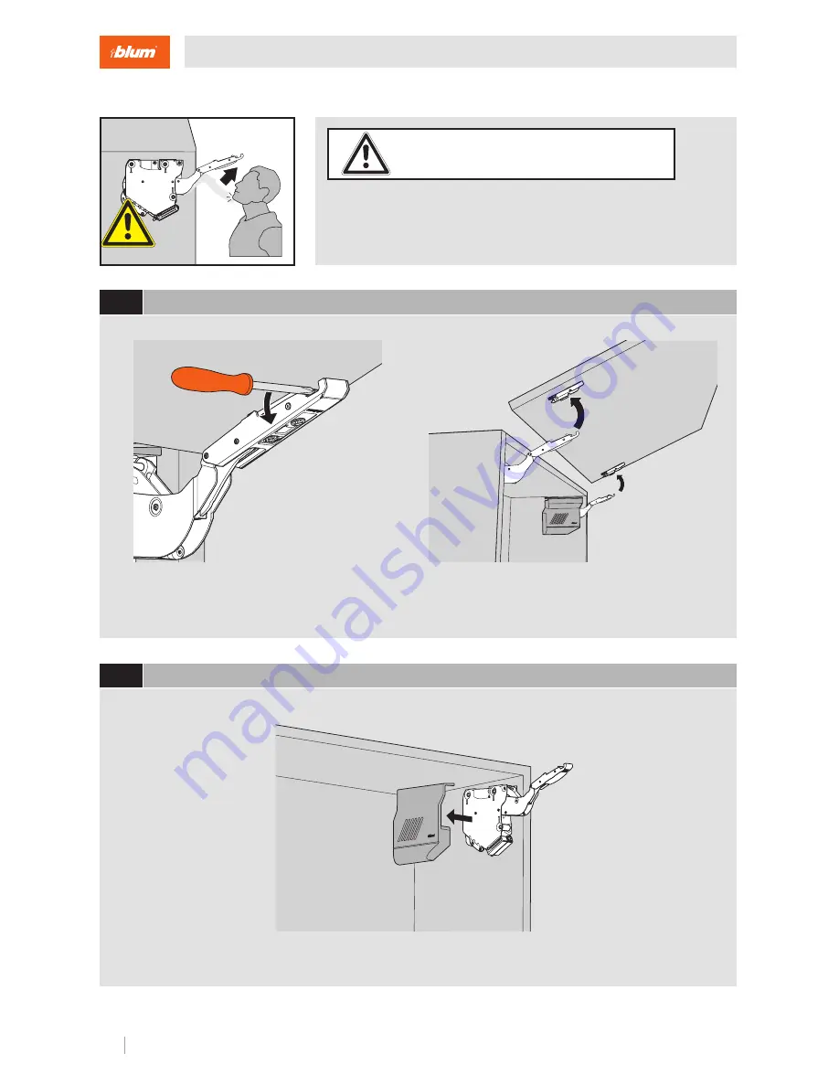 BLUM Aventos HK-S Assembly Instructions Manual Download Page 6