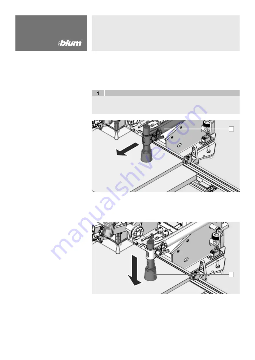 BLUM MINIPRESS top M70.2000 Safety Instructions, Set-Up Instructions And Instruction Leaflet Download Page 32