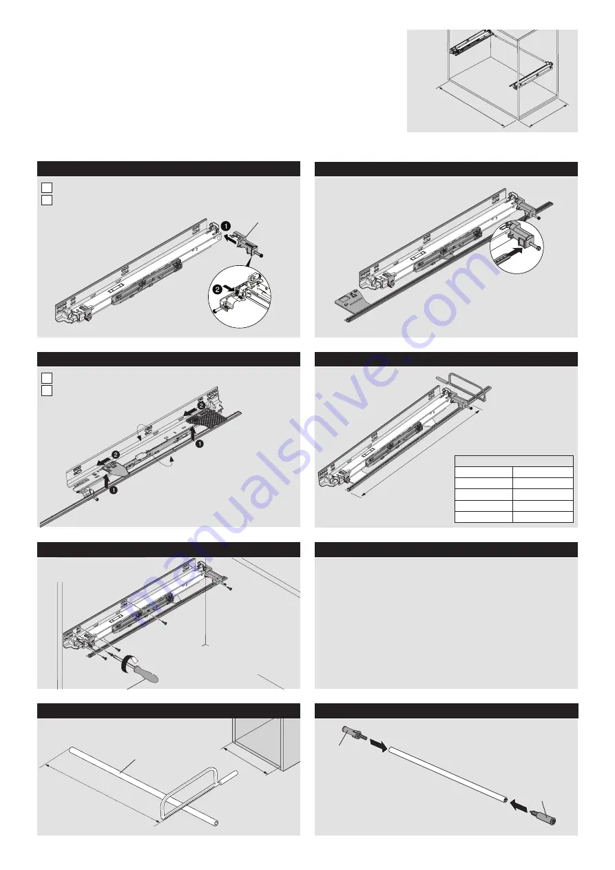 BLUM MOVENTO 763 Installation Instructions Download Page 1