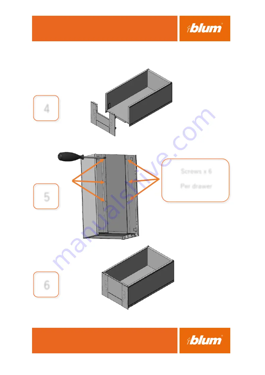 BLUM SPACE TOWER SLIM Instructions Manual Download Page 6