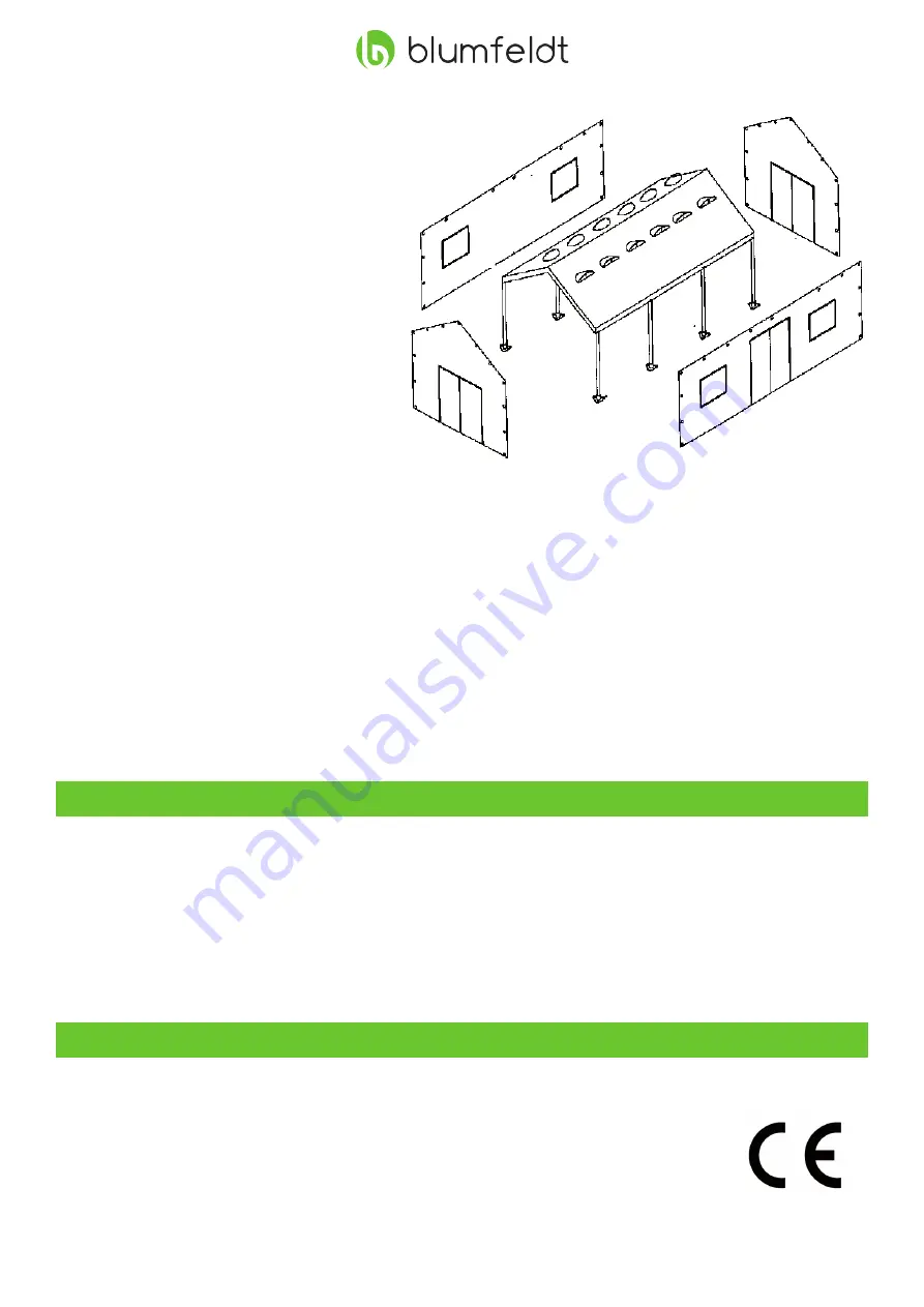 Blumfeldt PAVILLON 3X6M Manual Download Page 6