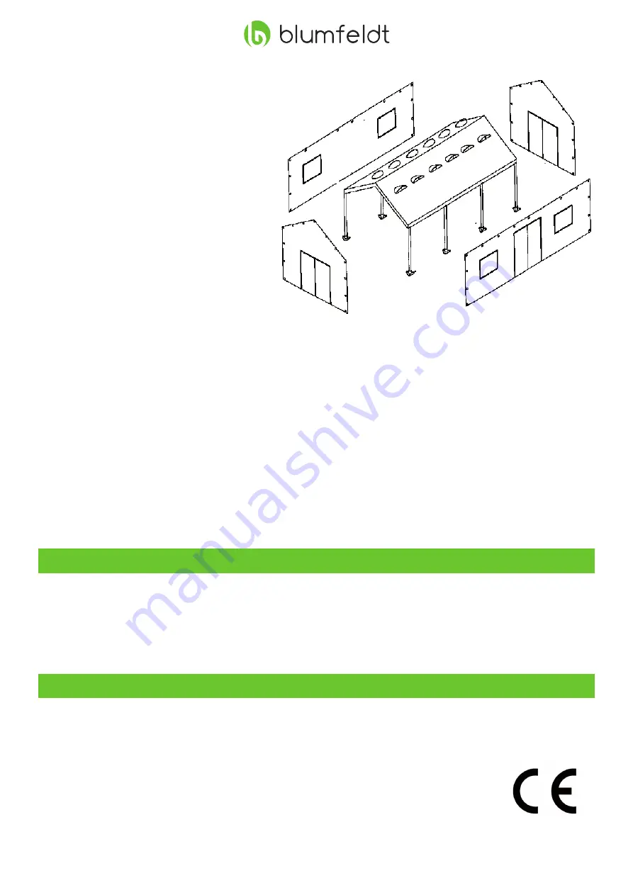 Blumfeldt PAVILLON 3X6M Manual Download Page 11