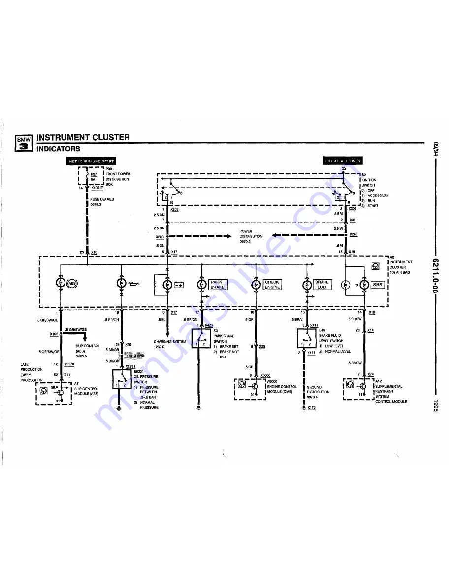 BMW 1995 318i Electric Troubleshooting Manual Download Page 260