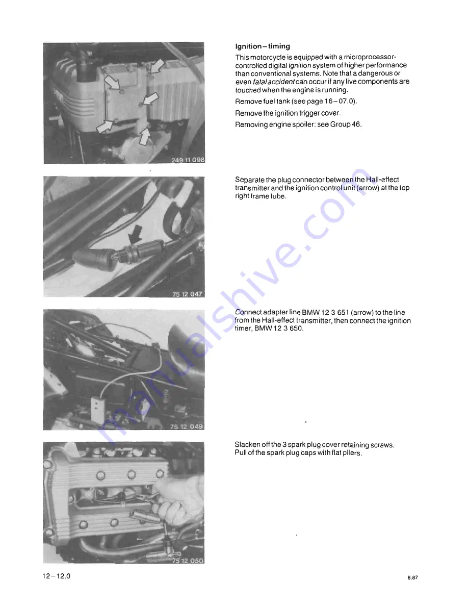 BMW K100 LT Repair Manual Download Page 155