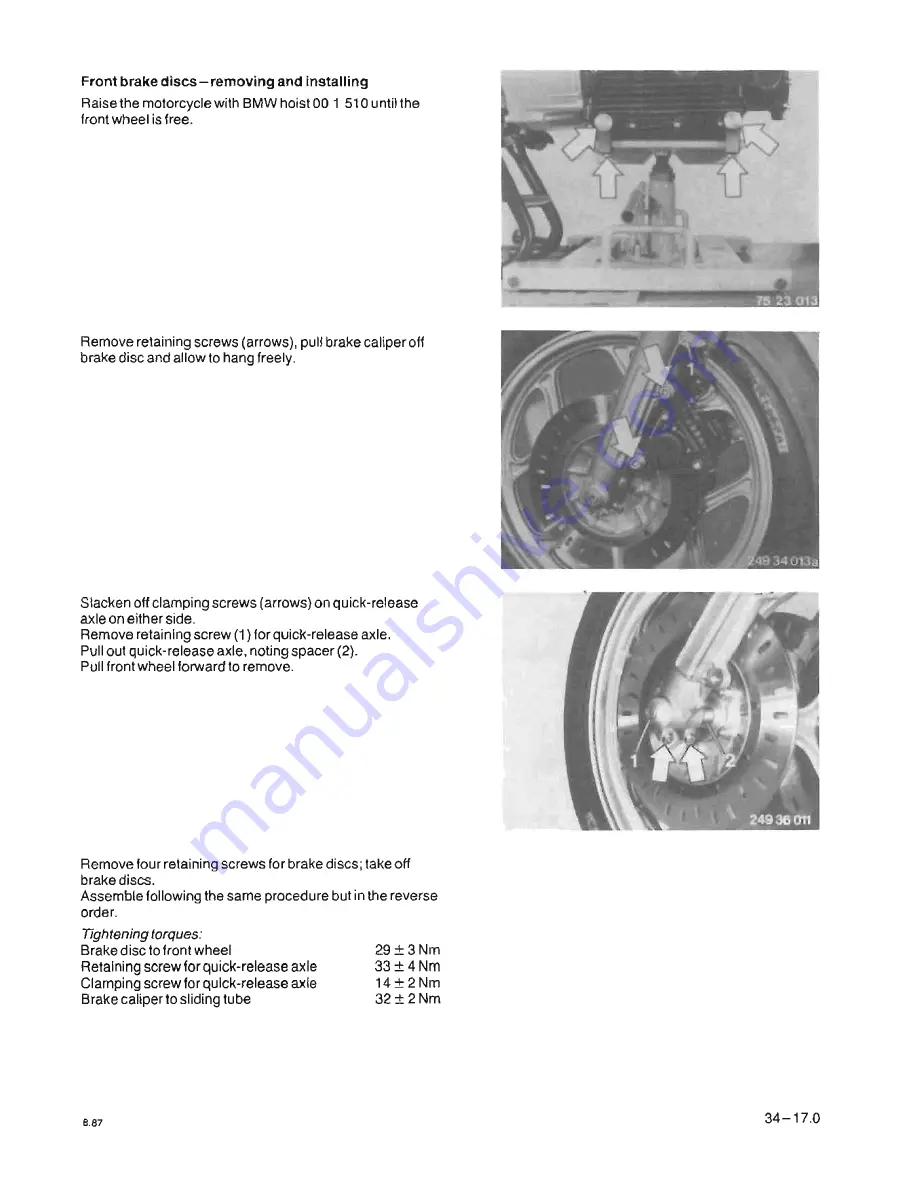 BMW K100 LT Repair Manual Download Page 337