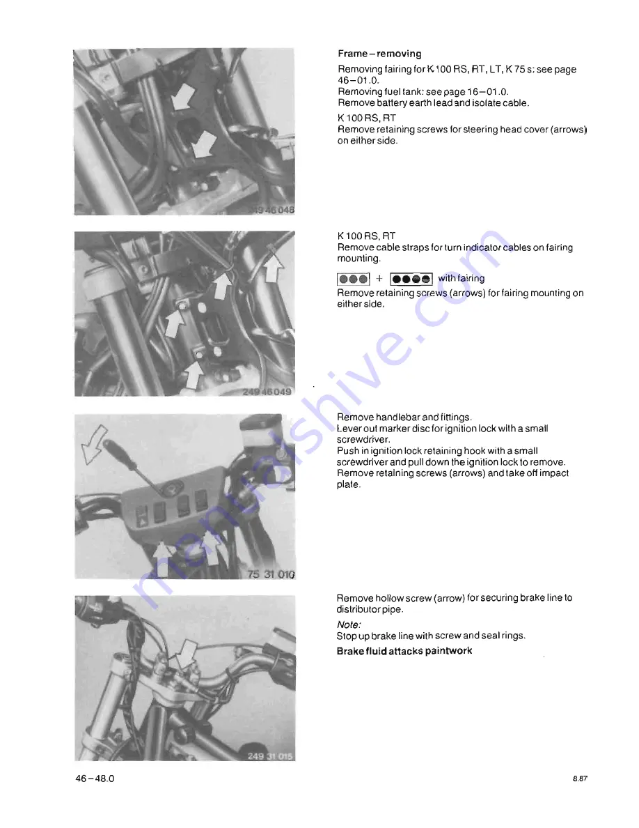 BMW K100 LT Repair Manual Download Page 390