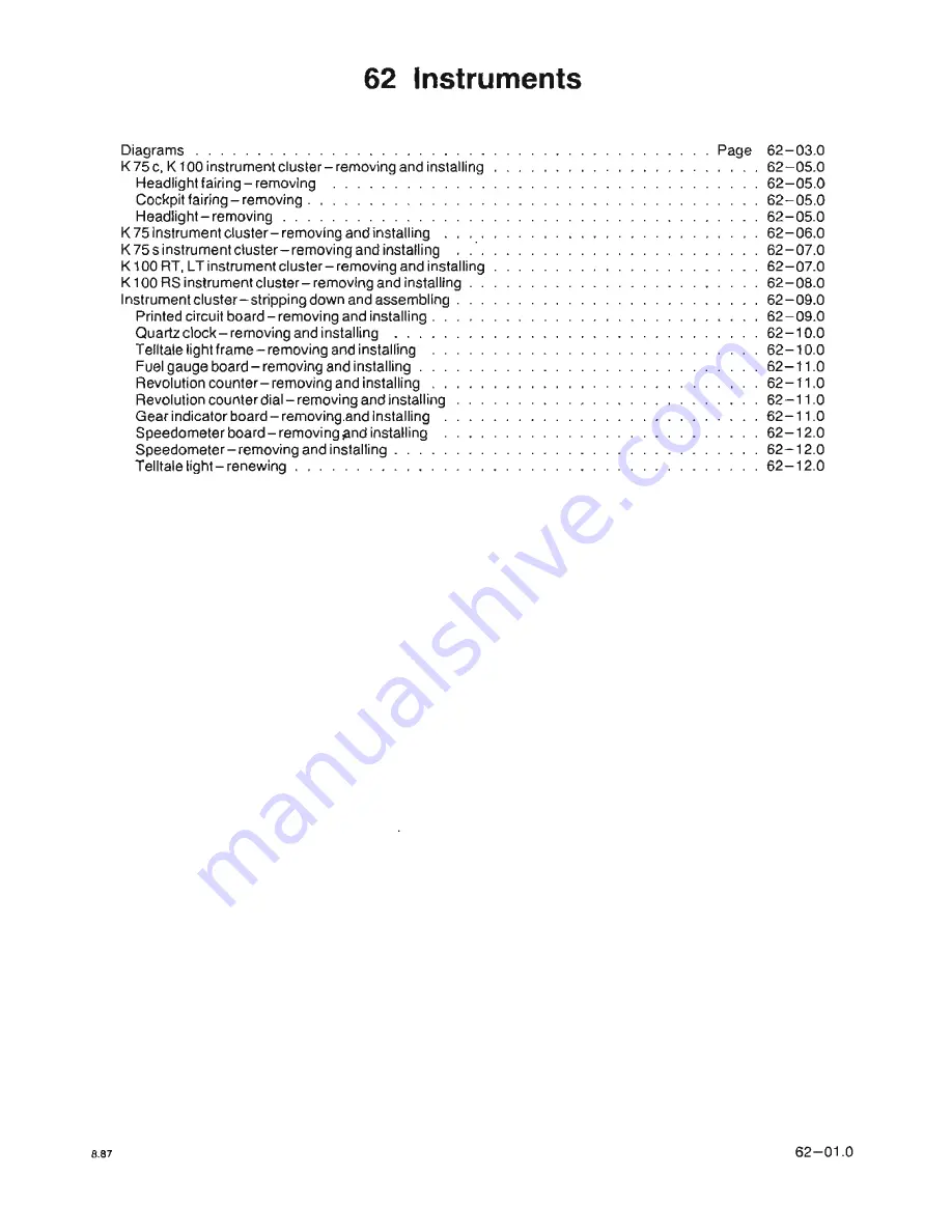 BMW K100 LT Repair Manual Download Page 442