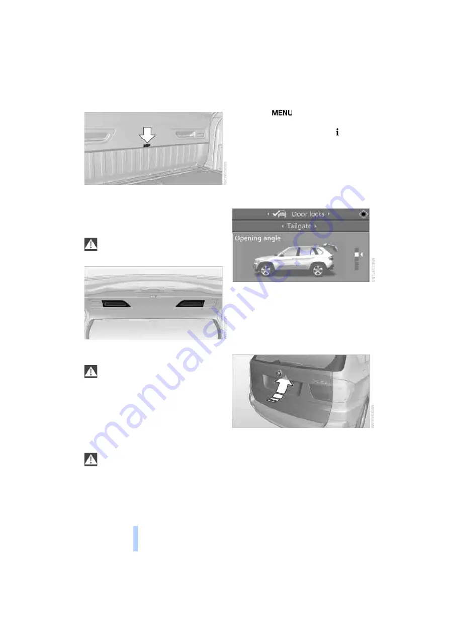 BMW X5 XDRIVE 30I - 2008 Owner'S Manual Download Page 36