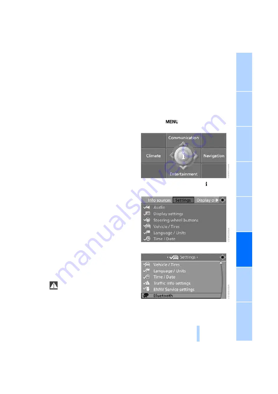 BMW X5 XDRIVE 30I - 2008 Owner'S Manual Download Page 223