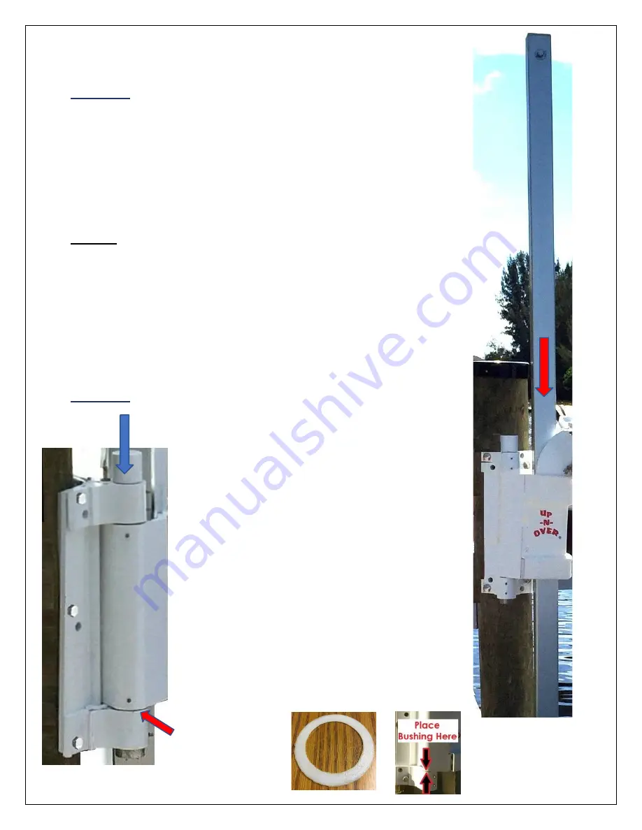 Boat Lift Up-N-Over Installation Instructions Manual Download Page 4