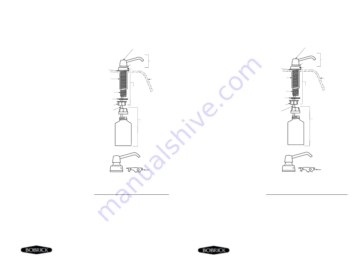 Bobrick 8221 Скачать руководство пользователя страница 2