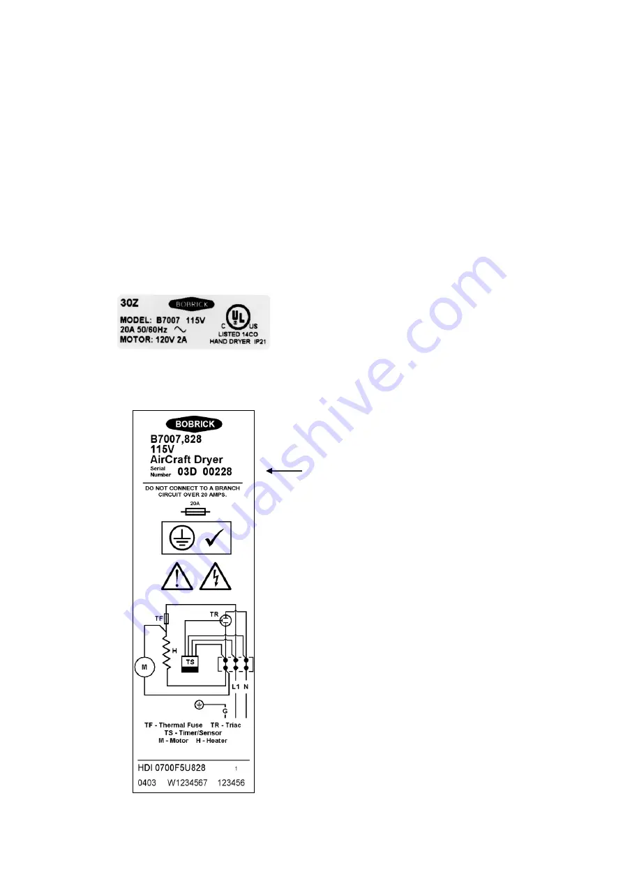 Bobrick AirCraft B-701 Troubleshooting And Information Manual Download Page 5