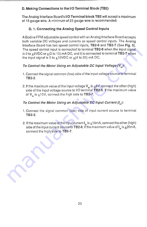 Bodine FPM 810 Скачать руководство пользователя страница 20