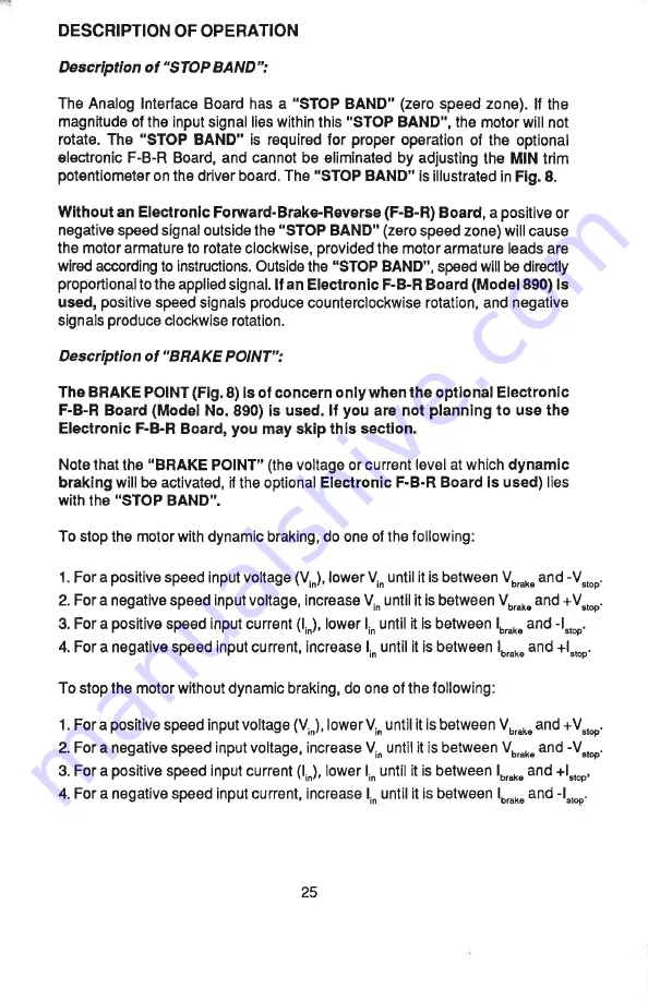 Bodine FPM 810 Instructions For Installation And Operation Manual Download Page 25