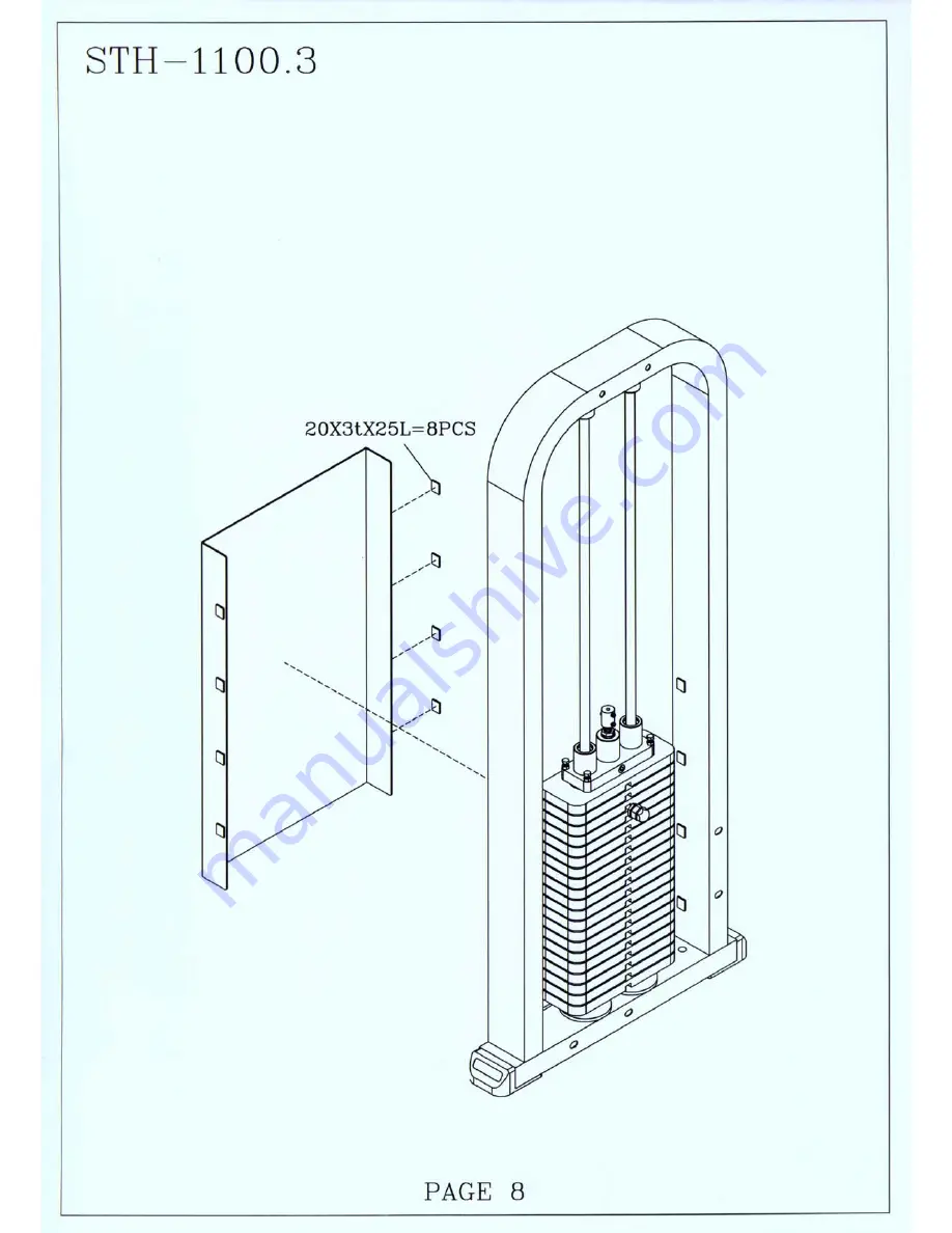 Body Solid STH-1100.3 Скачать руководство пользователя страница 9