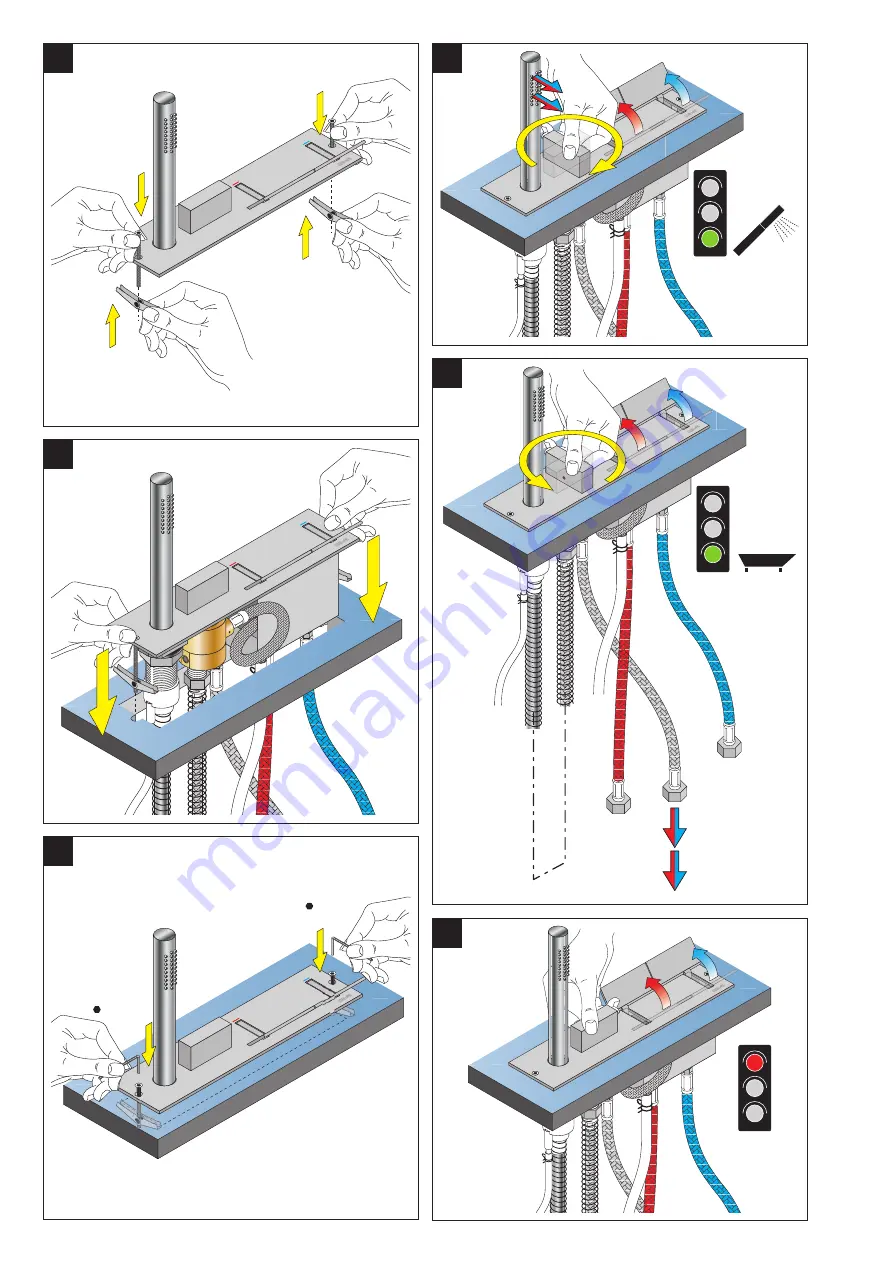 Boffi WINGS RGNS03 Installation And Service Instructions Manual Download Page 6