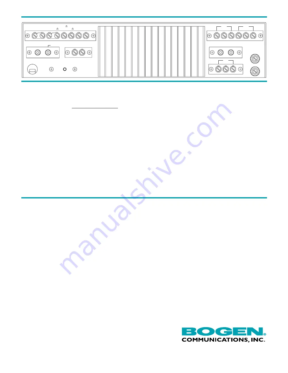 Bogen Classic C100 Specifications Download Page 2