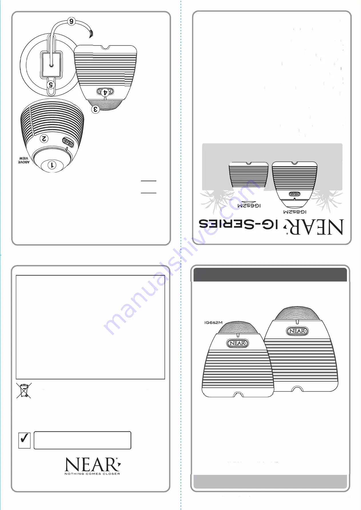 Bogen NEAR IG Series Quick Start Installation And Setup Manual Download Page 1