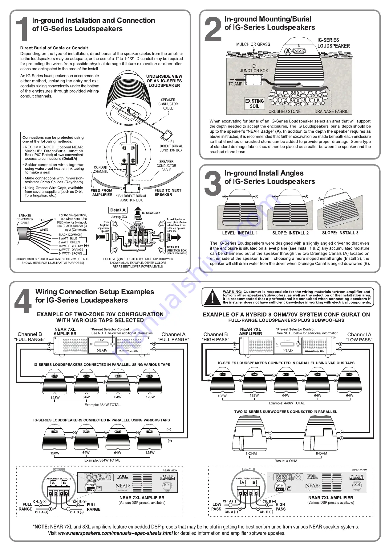 Bogen NEAR IG Series Quick Start Installation And Setup Manual Download Page 4