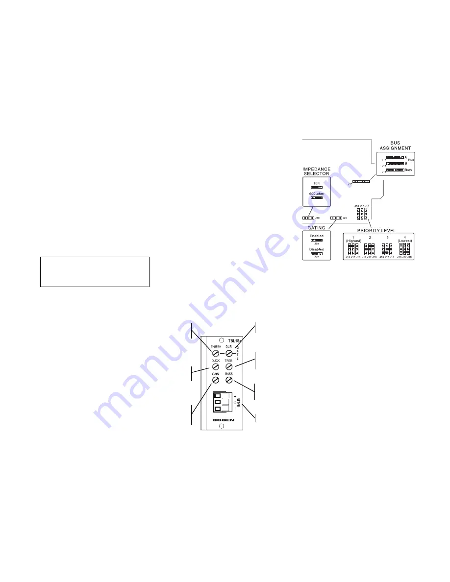 Bogen TBL1S Install Manual Download Page 2