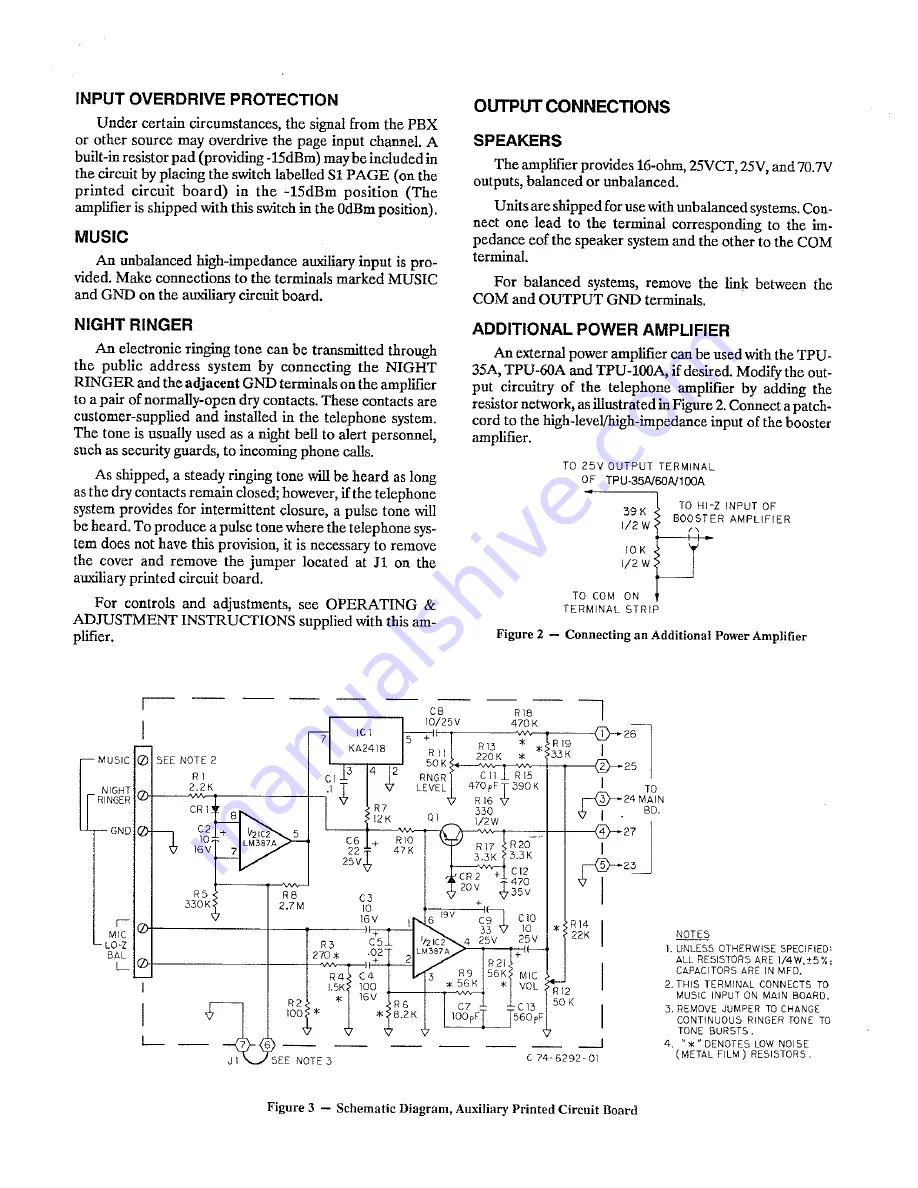 Bogen TPU-35A Скачать руководство пользователя страница 2