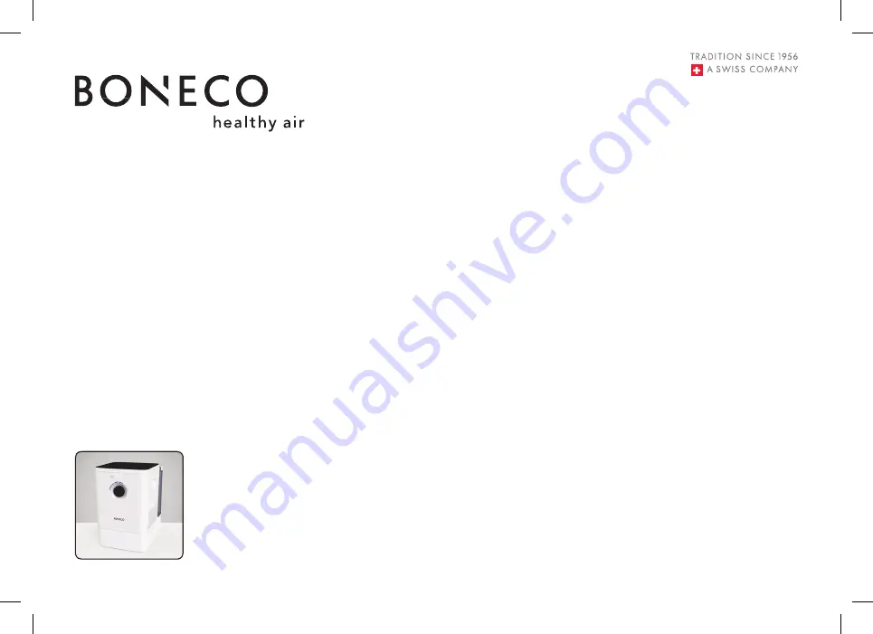 Boneco W400 Manual Download Page 1