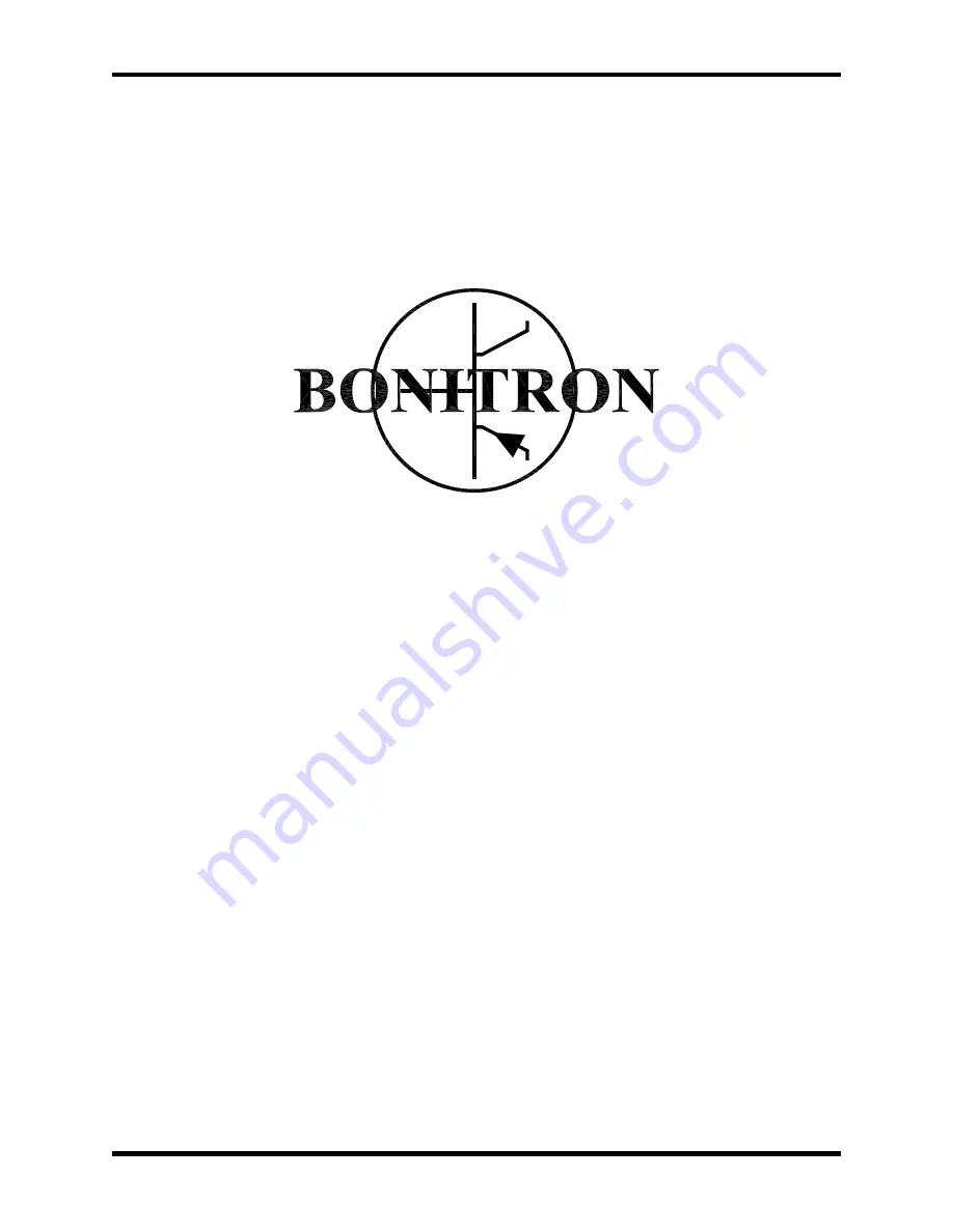 bonitron M3345 Reference Manual Download Page 1