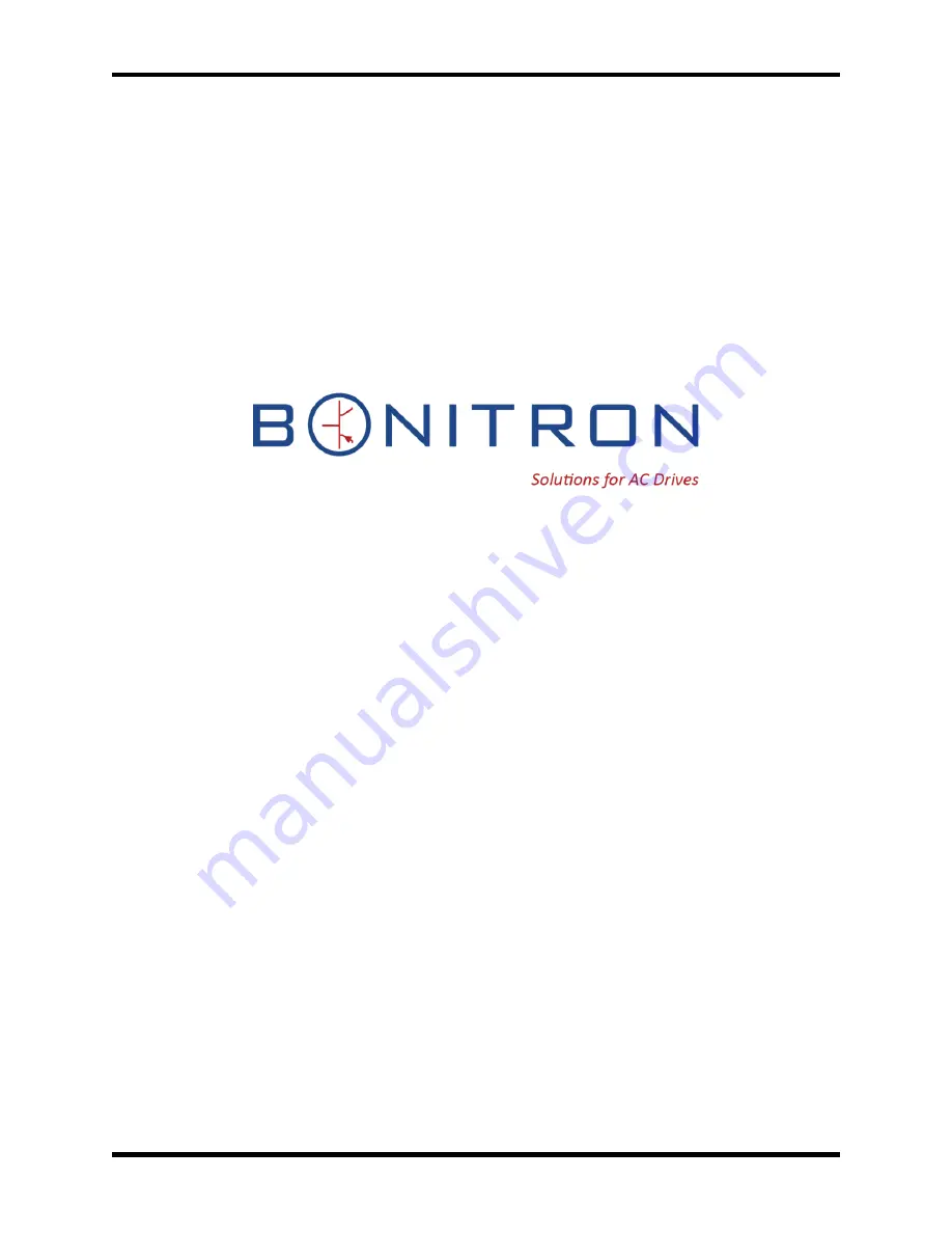 bonitron M3452ON Customer Reference Manual Download Page 1