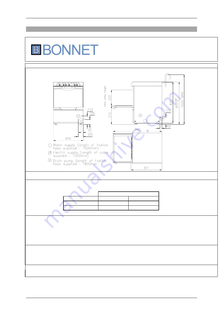 Bonnet A 021 H 10 Operating Instructions Manual Download Page 3